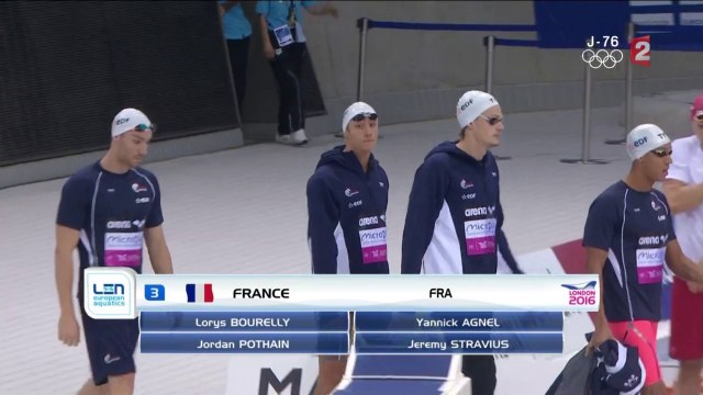 finale 4x200m NL H - ChE 2016 natation (Bourelly, Agnel, Pothain, Stravius)