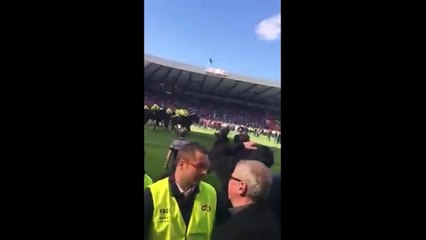 Pitch Invasion At Rangers v Hibs Final
