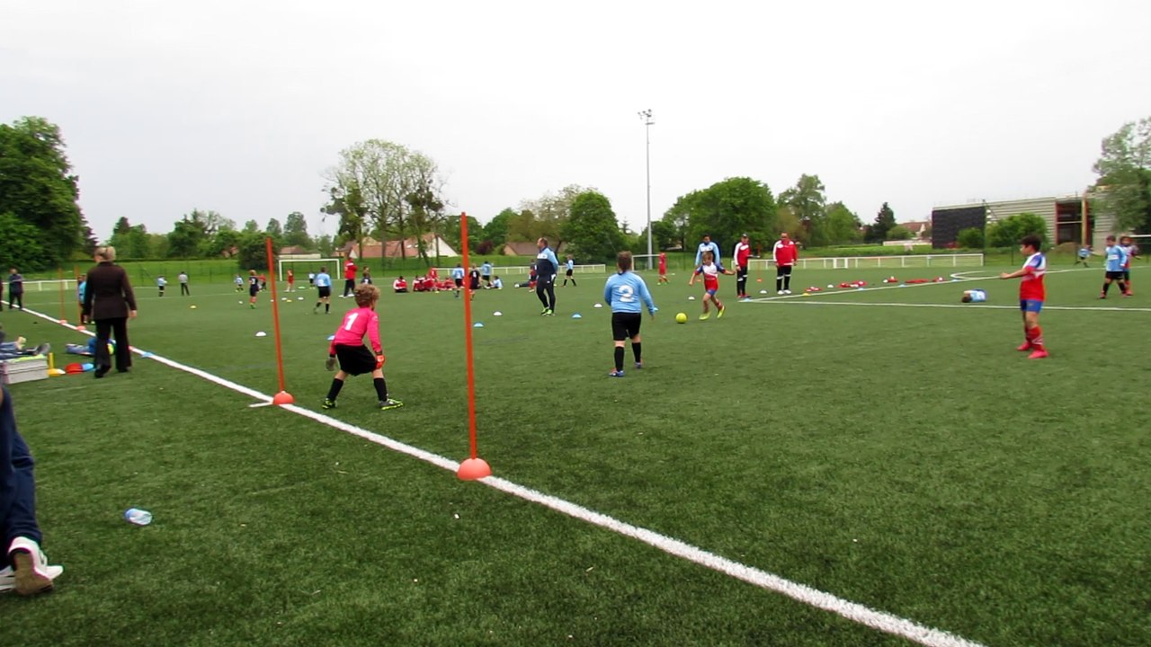 But de Gaetan à l'inter-Club de Mirebeau en U8-U9.