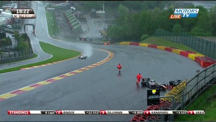 Cecotto Nissany Big Crash Spa 2016 Formula V8 3.5