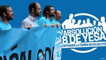 #Absolucion8deYesa Canto a la Libertad en la Manifestación en Zaragoza