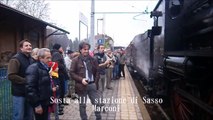 Treno storico con vaporiera sulla linea Bologna-Pistoia (29/11/2014)