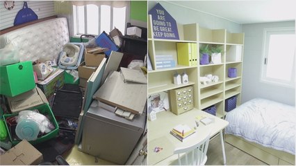 위험한 창고방이 12살짜리 엄마를 위한 공부방으로 완벽 변신!