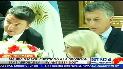 Mauricio Macri defiende en una carta su decisión de vetar ‘ley antidespidos’ en Argentina