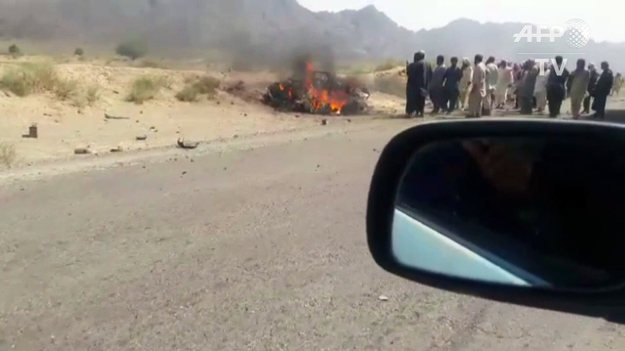 Afghan spy agency says Taliban leader dead in US drone attack