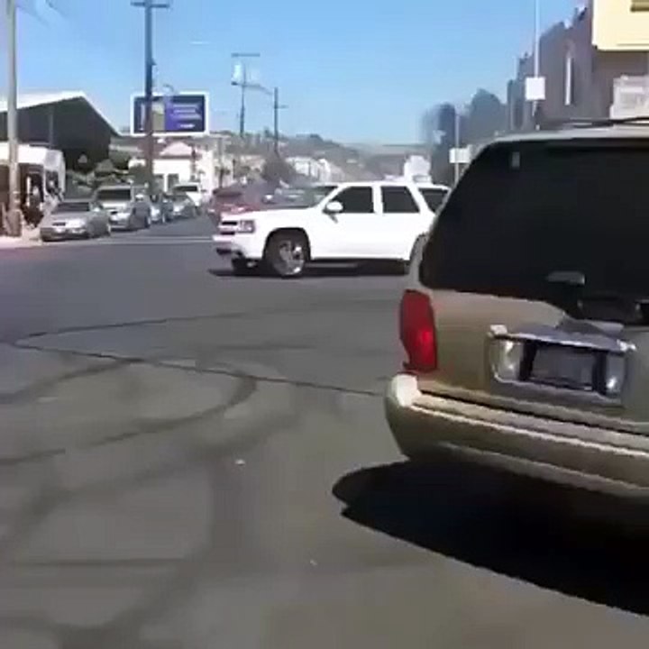 Funny Dude Heated By A Car When Drifting Fail