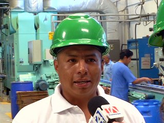 Richard Santana, trabajador de ALES Manta