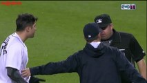 Brad Ausmus - Detroit Tigers Manager Throws Sweatshirt on Home Plate After Ejection