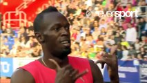 Usain Bolt easily wins the ‪Ostrava Golden Spike‬ Men's 100m