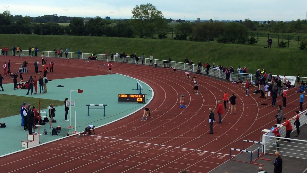 400m haies féminin finale Interclubs N1A 2016 à Dijon