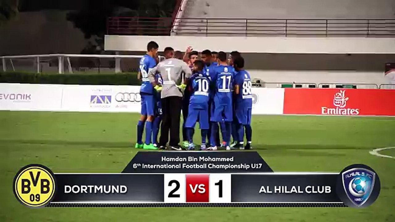 Match highlights from Borussia Dortmund's 2-1 win over Al Hilal in Hamdan U17 final