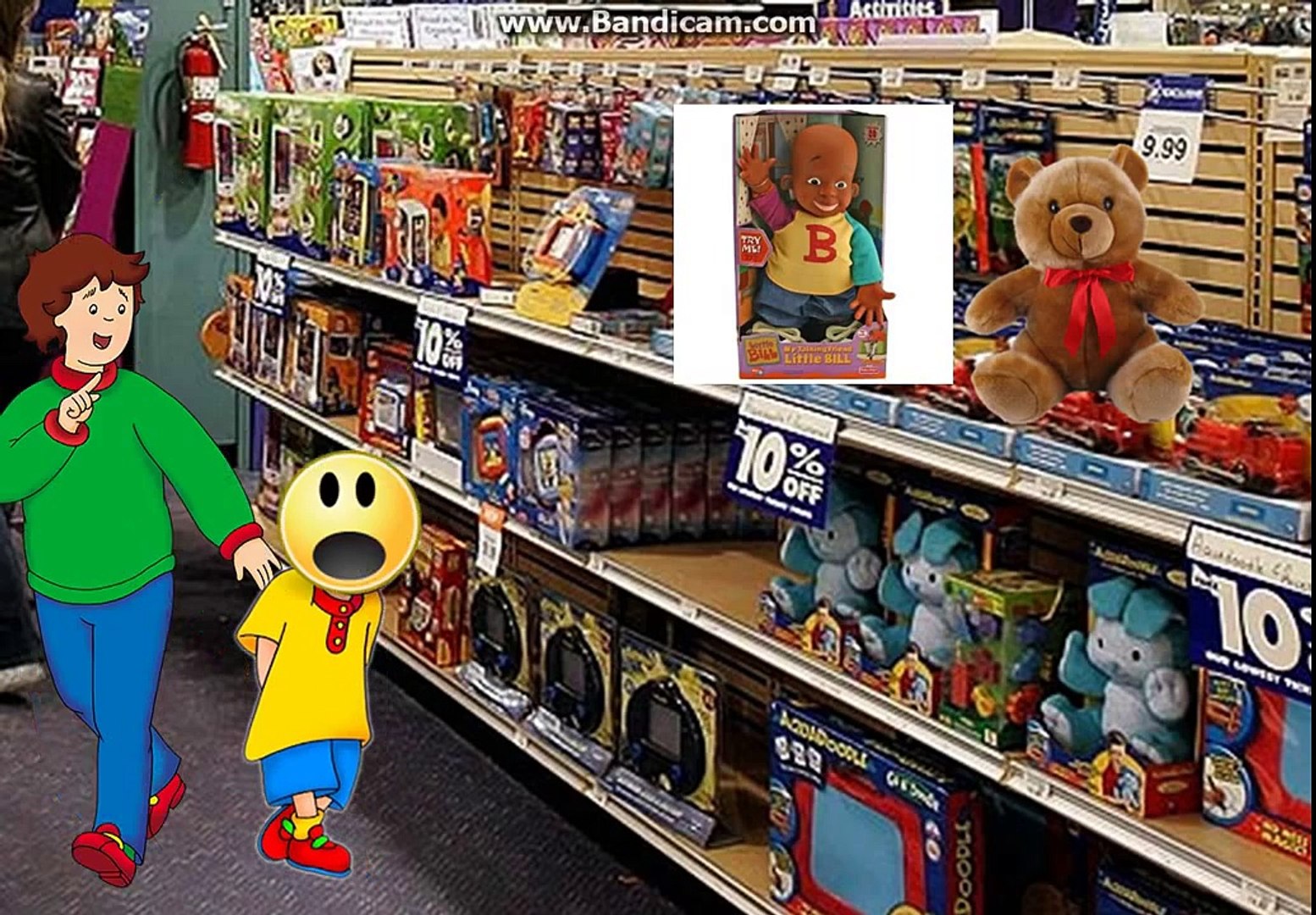 Caillou Destroys Toys R Us And Gets Grounded Video Dailymotion