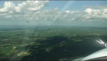 Flying over the Mendota Hills Wind Farm in Illinois - July 25, 2009