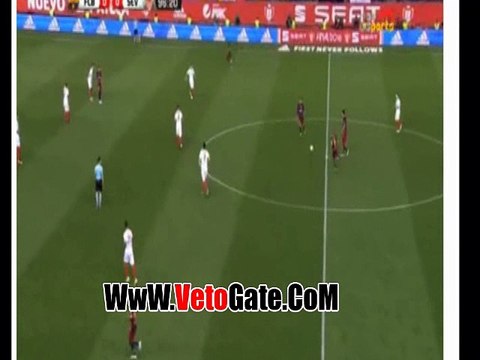 جوردى البا يتقدم بالهدف الاول برشلونة فى اشبيلية