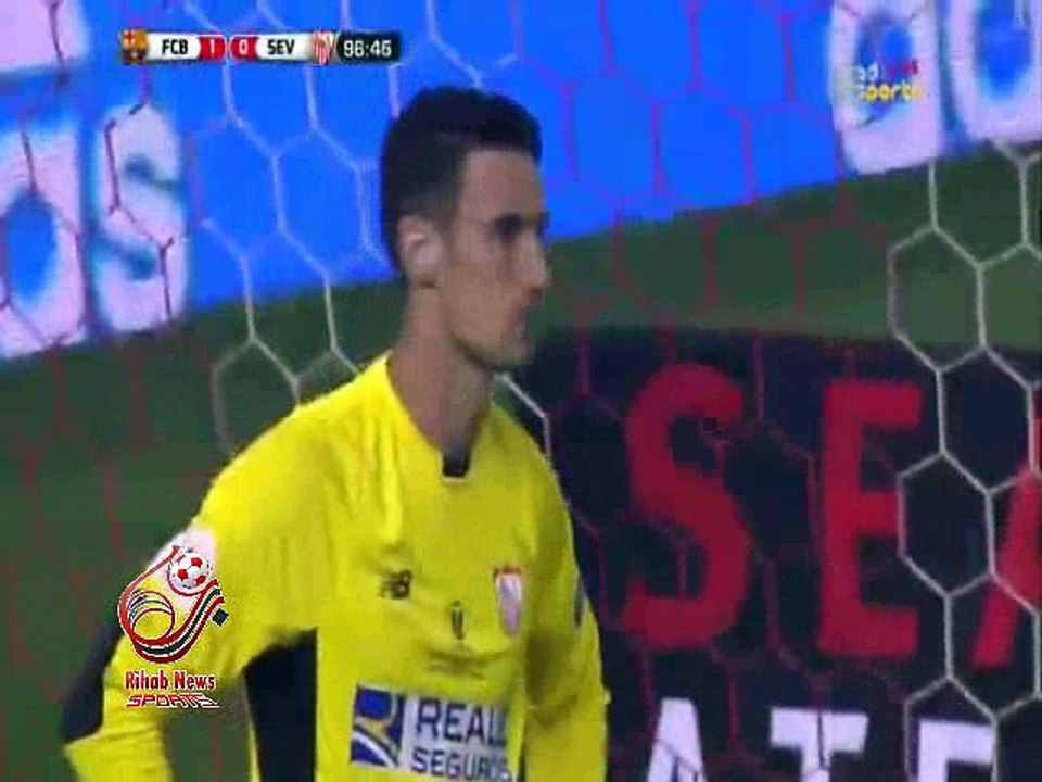 اهداف مباراة ( برشلونة 2-0 إشبيلية ) كأس ملك إسبانيا