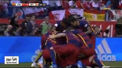 اهداف مباراة برشلونة واشبيلية 2-0 [22_05_2016] كأس ملك اسبانيا