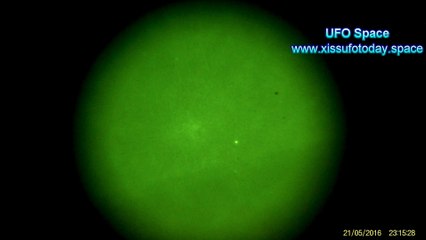 UFO through the night vision May 21, 2016