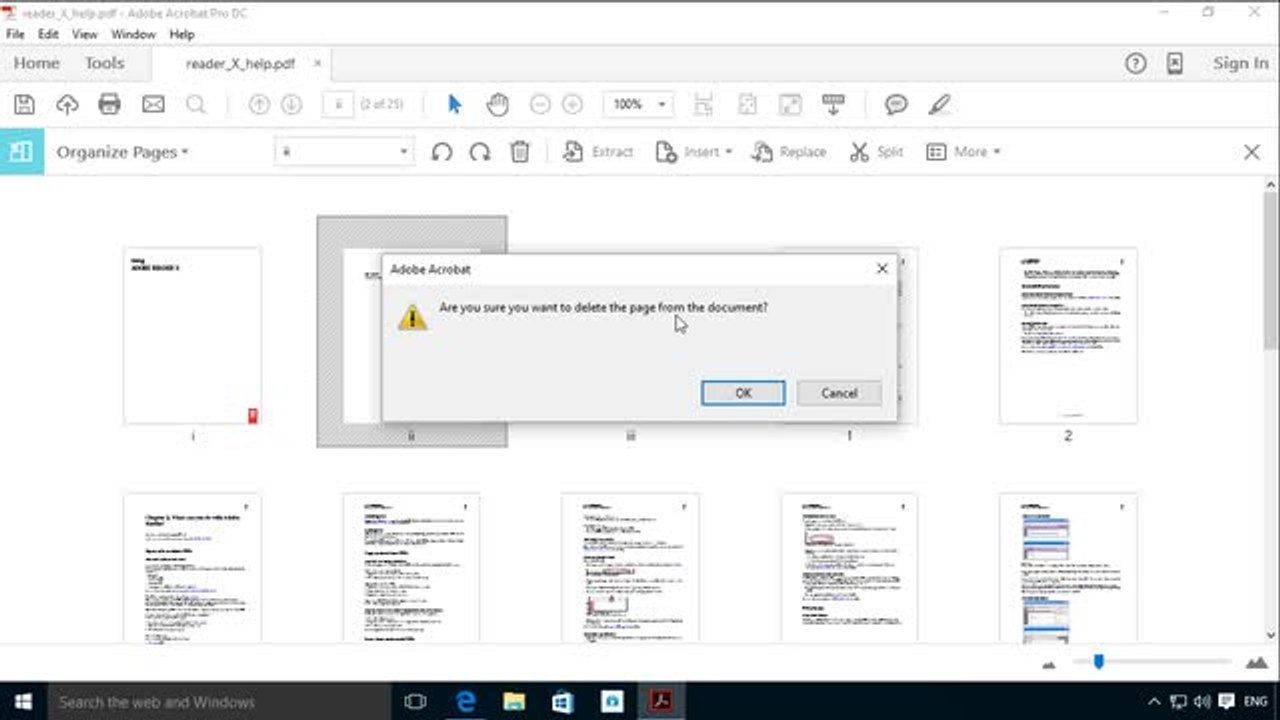 How to rotate, reorder or delete PDF pages with Adobe Reader