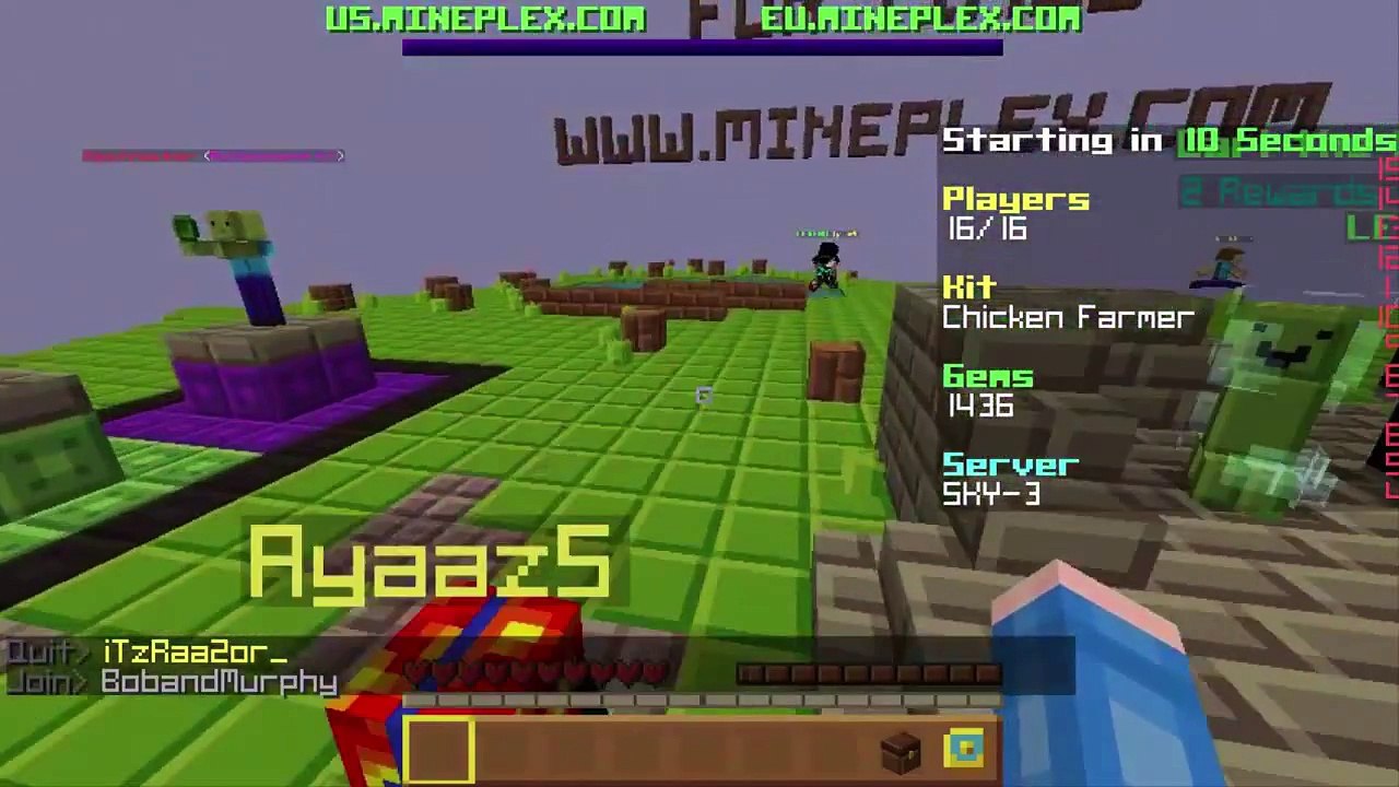 Minecraft: Skywars Gameplay trolls