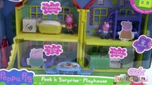 Maison de peppa pig de Luxe pate a modeler   Play doh Peppa Pig Peek n surprise playhouse