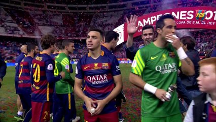FC Barcelona – Copa Champions 2016: Iniesta lifts the Cup