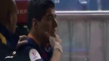 بكاء لويس سواريز بعد إصابته في مباراة إشبيلية ( مؤثر )