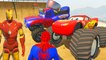 Disney voitures Lightning McQueen Monstre Bleu Grit Marvel Spiderman et Iron Man Chansons enfantines
