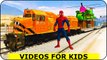 Entraîner drôle pour Cartoon enfants avec Spiderman et Comptines Chansons pour enfants