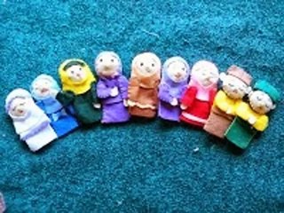 make crafts FLANEL FABRIC CHARACTER FIGURES