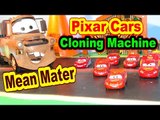 Pixar Cars Cloning Machine with Lightning McQueen Mater and More Kids Toys Race Cars