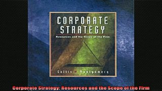 READ book  Corporate Strategy Resources and the Scope of the Firm READ ONLINE