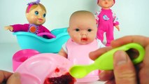 Baby Doll Eating Food Baby Doll Potty Training and Baby Alive Toys Video