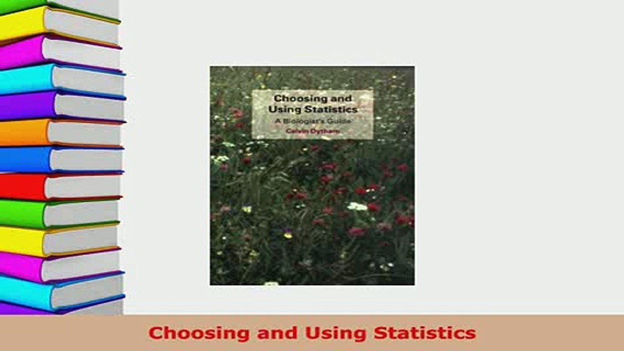 Read  Choosing and Using Statistics Ebook Free
