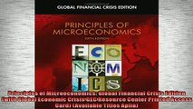 Free PDF Downlaod  Principles of Microeconomics Global Financial Crisis Edition with Global Economic Crisis  BOOK ONLINE