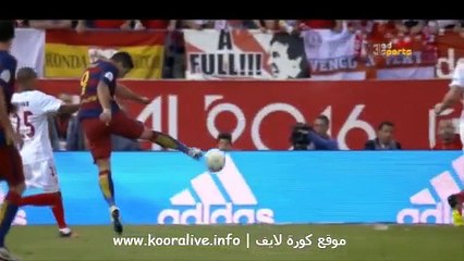 مباراة برشلونة وإشبيلية كامة تعليق عربى  ( 2-0 )  نهائى كأس إسباني ( الشوط الاول)   22/5/2016