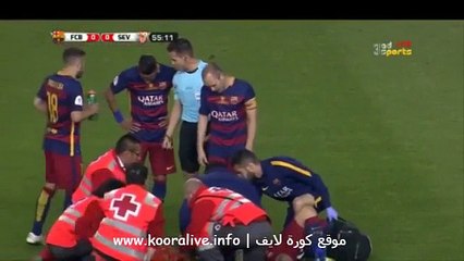 مباراة برشلونة وإشبيلية كامة تعليق عربى  ( 2-0 )  نهائى كأس إسباني ( الشوط الثانى)   22/5/2016