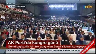 Binali Yıldırım kongre konuşmasına Erdoğan'ı selamlayarak başladı