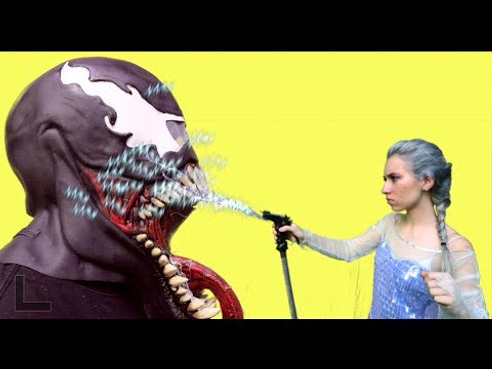 Frozen Elsa Ice Cream Battle ! w_Spiderman,Venom, Pink Spidergirl! Superhero Fun _) (1080p_60fps_H264-128kbit_AAC)