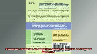 DOWNLOAD FREE Ebooks  American Diabetes Association Guide to Insulin and Type 2 Diabetes Full Ebook Online Free