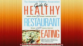 READ book  Guide to Healthy Restaurant Eating Full Free