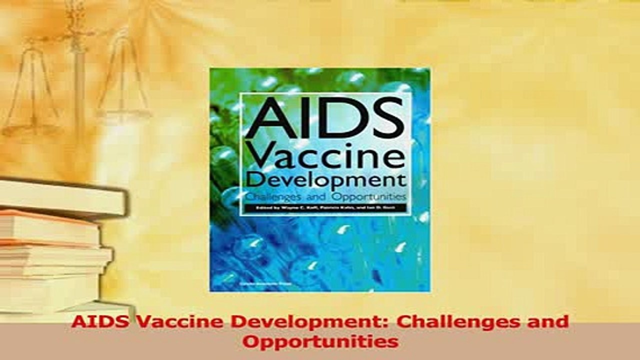 PDF  AIDS Vaccine Development Challenges and Opportunities  EBook