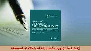Read  Manual of Clinical Microbiology 2 Vol Set Ebook Free