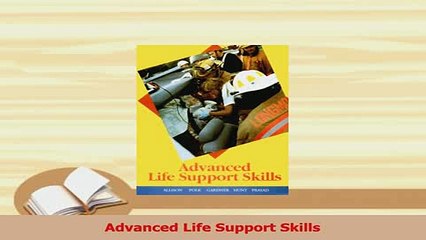 PDF  Advanced Life Support Skills Free Books