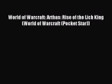 Read World of Warcraft: Arthas: Rise of the Lich King (World of Warcraft (Pocket Star)) Ebook