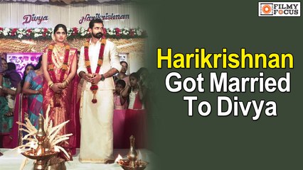 Aadu Movie Fame Harikrishnan Got Married To Divya - Filmyfocus.com
