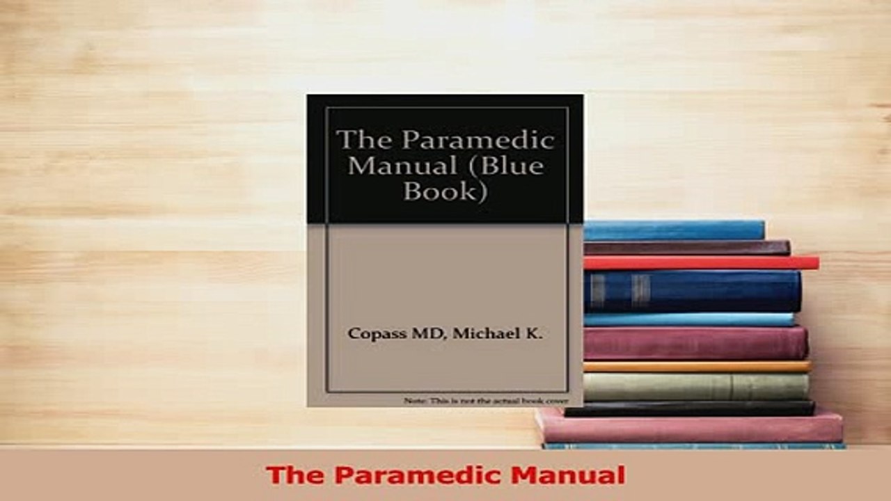 PDF  The Paramedic Manual  EBook