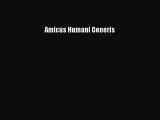 [Download] Amicus Humani Generis  Full EBook