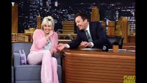 Miley Cyrus Makes Funny Faces with Jimmy Fallon.