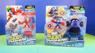 Marvel Super Hero Mashers Micro Iron Man Captain America Meet At Imaginext Toy Story Pizza Planet