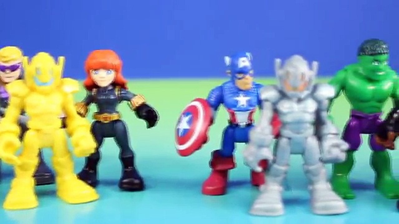 Playskool Heroes Hulk Captain America Marvel's Vision Help Imaginext Gotham City Center From Ultron
